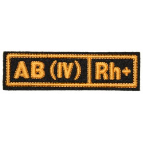 Nášivka "AB(IV) RH+" černá (hedvábí)