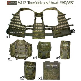 Taktická vesta 6š112 "Rozvědčík-odstřelovač SVD/VSS" (Ruska Cifra)