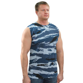 Tričko bez rukávů  "Šedý rákos"